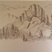 сепия. крафт-бумага